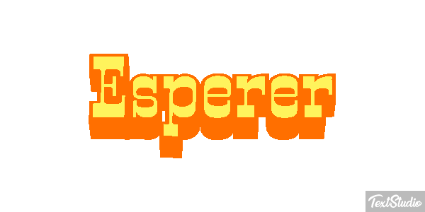 Espérer Effet de texte