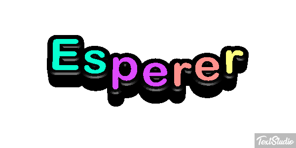 Espérer Effet de texte