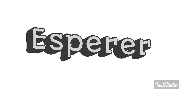 Espérer Effet de texte