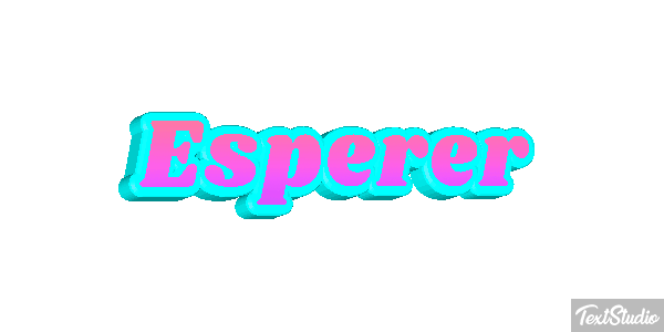 Espérer Effet de texte