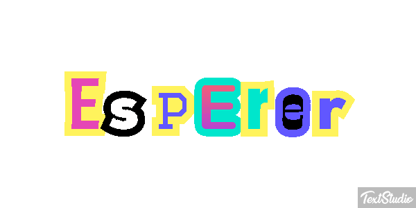 Espérer Effet de texte