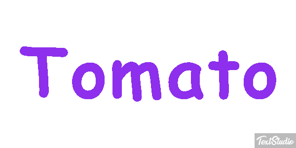 Tomato Text effect