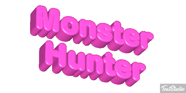 Monster Hunter Effetto testo
