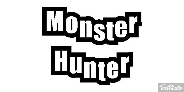 Monster Hunter Effetto testo