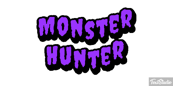Monster Hunter Effetto testo