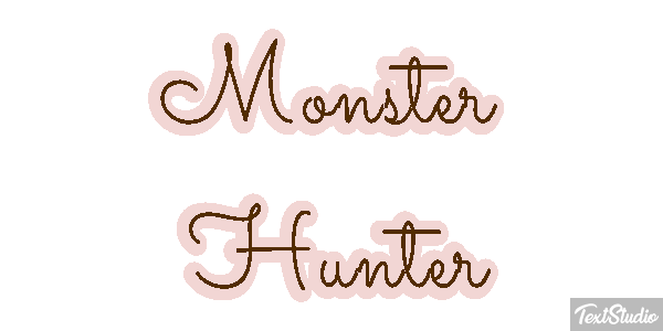 Monster Hunter Effetto testo
