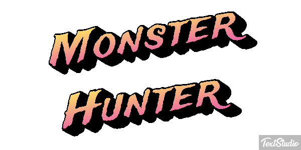 Monster Hunter Effetto testo