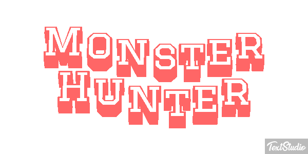 Monster Hunter Effetto testo