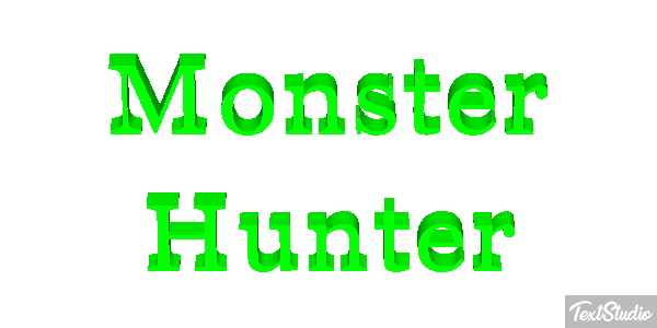 Monster Hunter Effetto testo