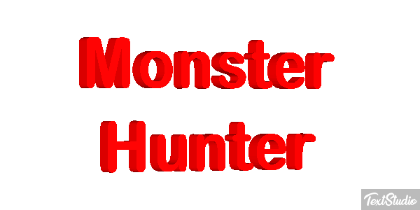 Monster Hunter Effetto testo
