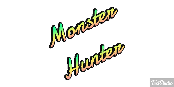 Monster Hunter Effetto testo