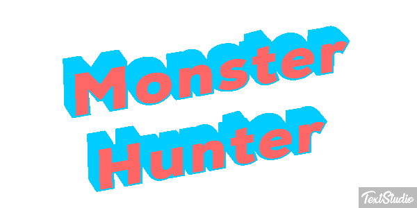 Monster Hunter Effetto testo