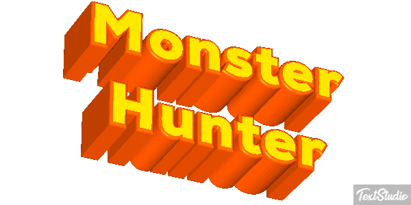 Monster Hunter Effetto testo
