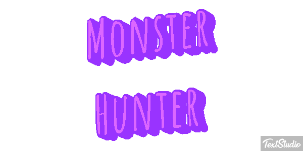 Monster Hunter Effetto testo