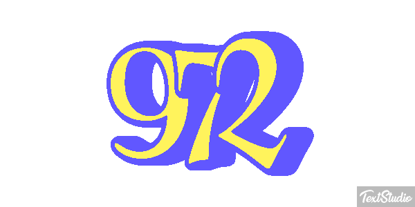 972 Text effect