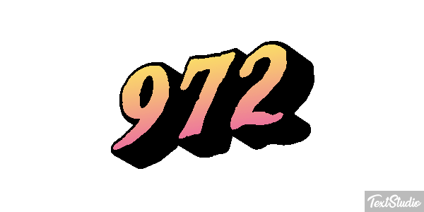 972 Text effect