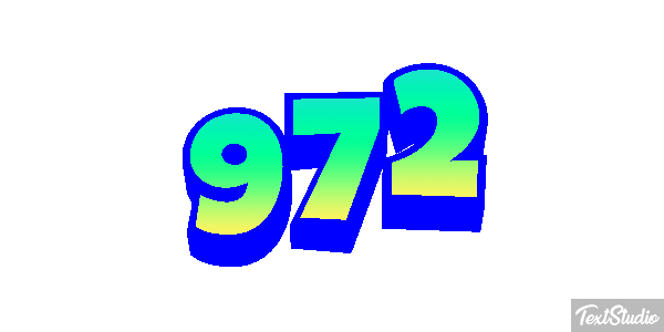 972 Text effect