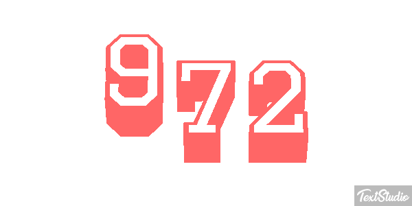 972 Text effect