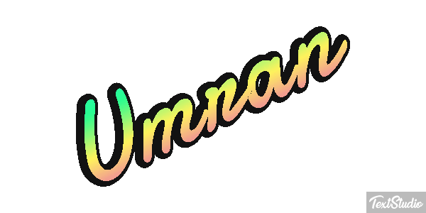 Umran Tekst effect