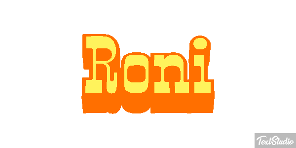 Roni Text effect