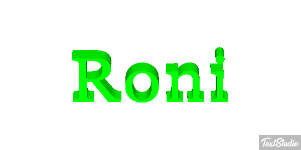 Roni Text effect