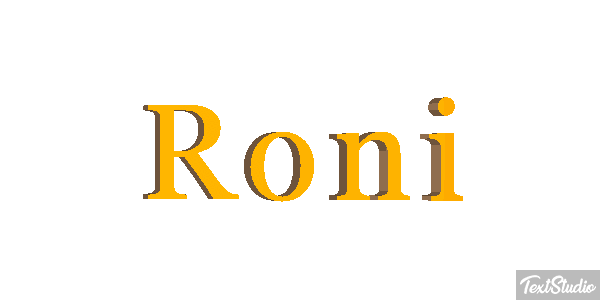 Roni Text effect