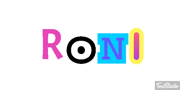 Roni Text effect