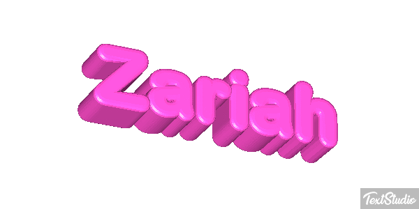 Zariah Text effect