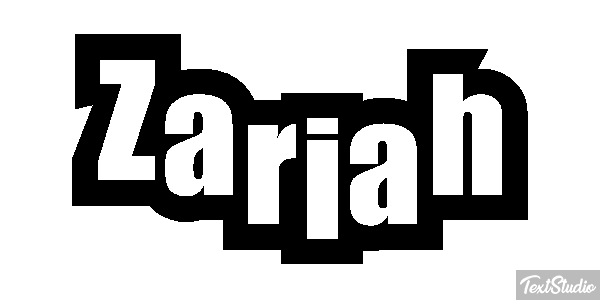 Zariah Text effect