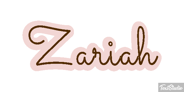 Zariah Text effect