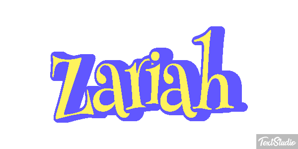 Zariah Text effect