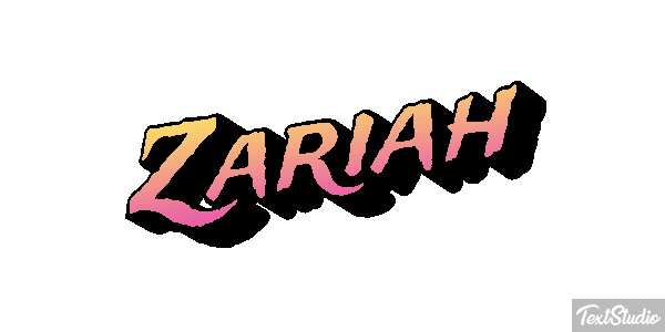 Zariah Text effect