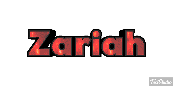 Zariah Text effect