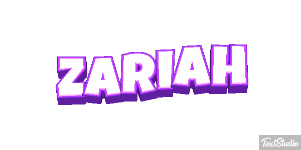 Zariah Text effect