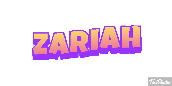 Zariah Text effect
