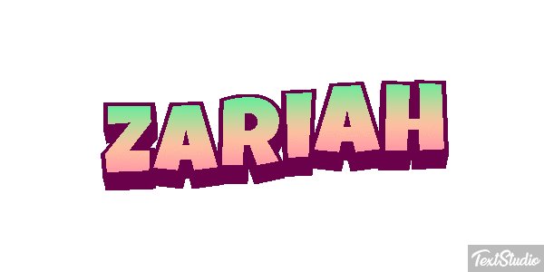 Zariah Text effect
