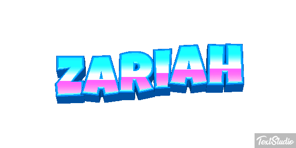 Zariah Text effect