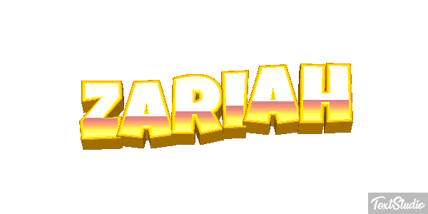 Zariah Text effect