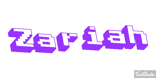 Zariah Text effect