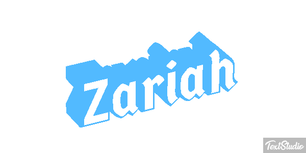 Zariah Text effect
