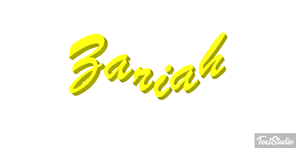 Zariah Text effect