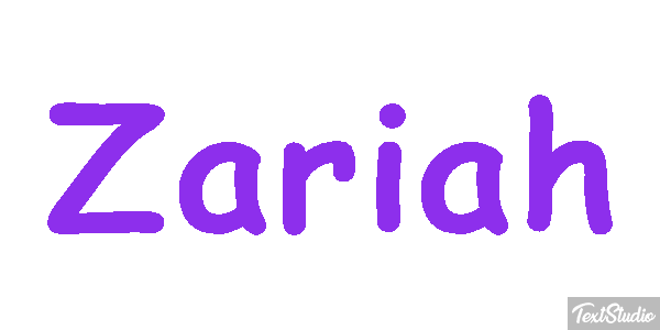 Zariah Text effect