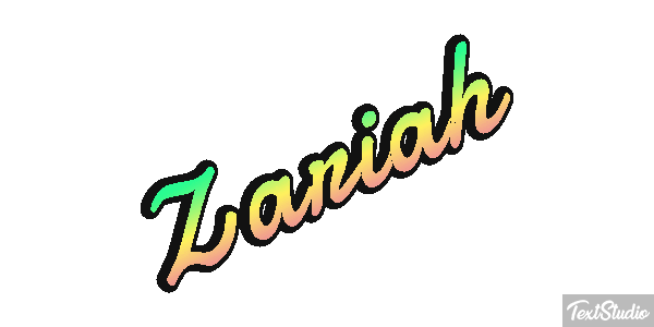 Zariah Text effect