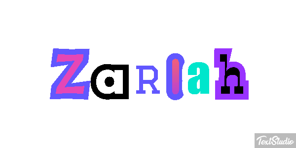 Zariah Text effect