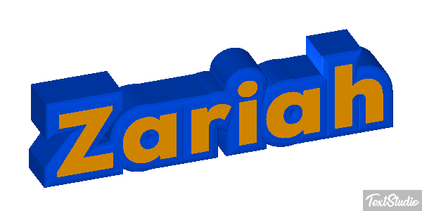 Zariah Text effect