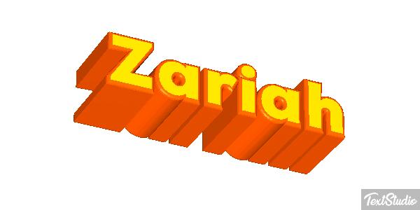 Zariah Text effect