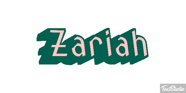 Zariah Text effect