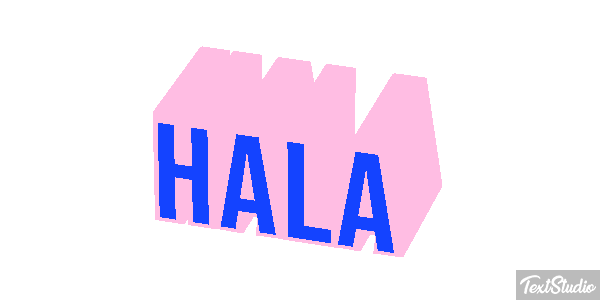 Hala Efecto de texto