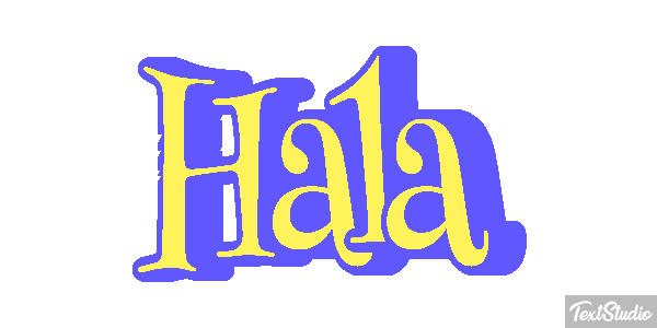 Hala Efecto de texto
