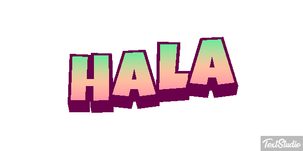 Hala Efecto de texto